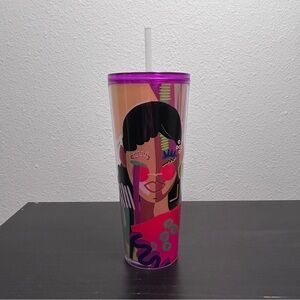Starbucks She x This Colorful Graphic Tumbler 24 Oz with Straw